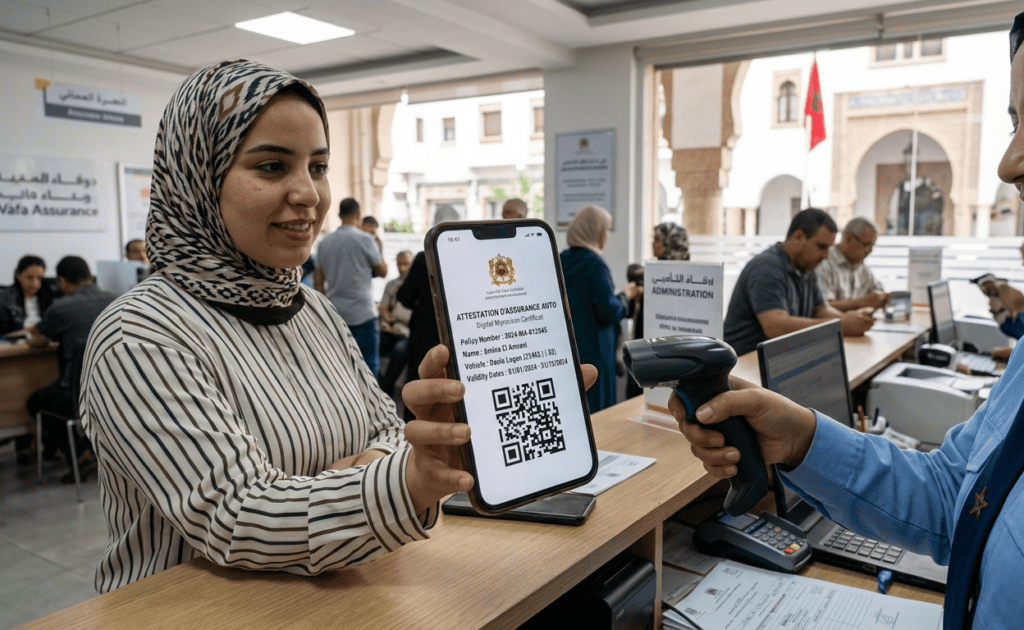 attestation d assurance QR code